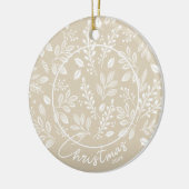 Weihnachts-Foto in der Keramik Elfenbeinküste Keramik Ornament (Links)