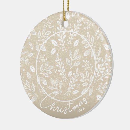 Weihnachts-Foto in der Keramik Elfenbeinküste Keramik Ornament (Links)