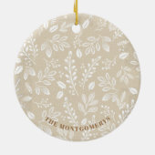 Weihnachts-Foto in der Keramik Elfenbeinküste Keramik Ornament (Hinten)