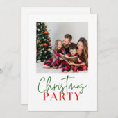 Weihnachts-Foto individuell anpassbar Feiertagskarte (Vorne/Hinten)