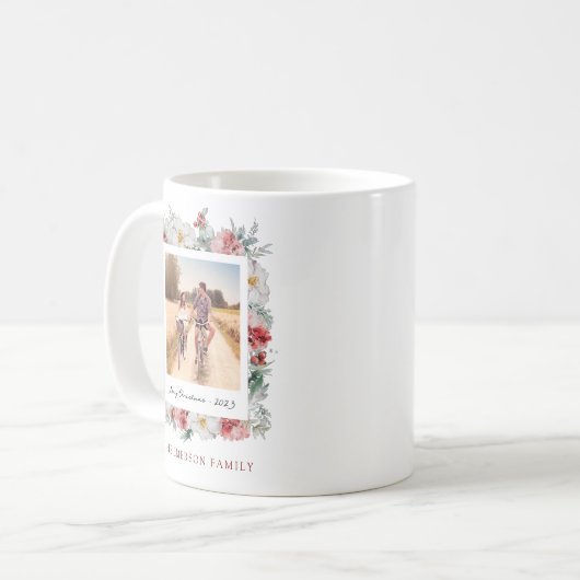 Weihnachts-Foto Kaffeetasse (Vorderseite Links)