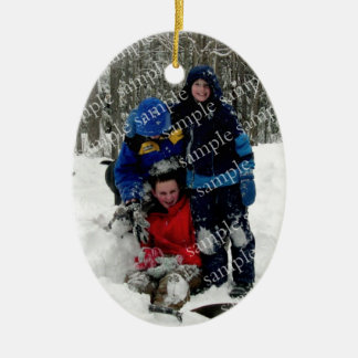 Weihnachts-Foto Keepake Keramik Ornament