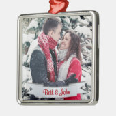 Weihnachts-Foto, Keepake, Silber Ornament Aus Metall (Links)