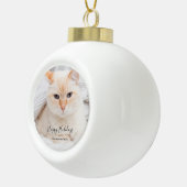 Weihnachts-Foto Keramik Ornament (Rechts)