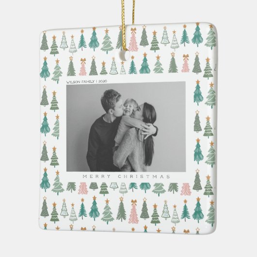 Weihnachts-Foto Keramikornament (Links)