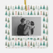 Weihnachts-Foto Keramikornament (Vorderseite)