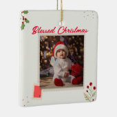 Weihnachts-Foto Keramikornament (Rechts)