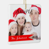 Weihnachts-Foto Keramikornament (Rechts)