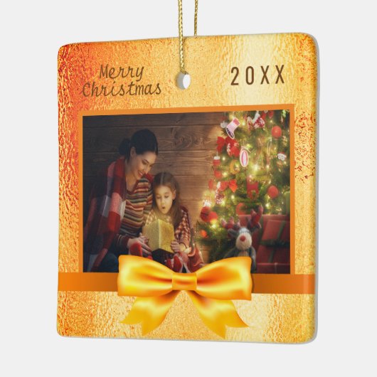 Weihnachts-Foto Keramikornament (Links)