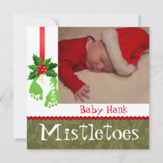 Weihnachts-Foto-Kinderankündigungen Feiertagskarte