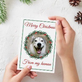 Weihnachts-Foto-Kranz Feiertagskarte