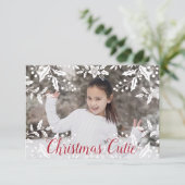 Weihnachts-Foto mit Weihnachts-Süsse Karte (Stehend Vorderseite)