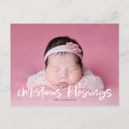 Weihnachts-Foto Moderne Niedliche Kinder Feiertagspostkarte