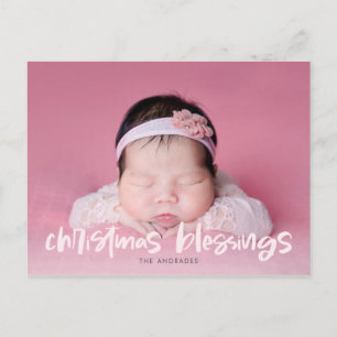 Weihnachts-Foto Moderne Niedliche Kinder Feiertagspostkarte