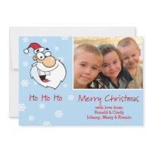Weihnachts Foto / Name Santa - Ho Ho Ho Ho