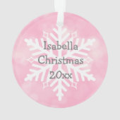 Weihnachts-Foto, Name und Jahrmarkt-Ornament Sake Ornament (Rückseite)