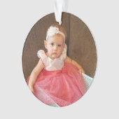 Weihnachts-Foto, Name und Jahrmarkt-Ornament Sake Ornament (Vorderseite)