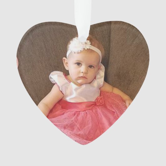 Weihnachts-Foto, Name und Jahrmarkt-Ornament Sake Ornament (Vorderseite)