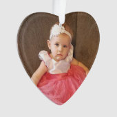 Weihnachts-Foto, Name und Jahrmarkt-Ornament Sake Ornament (Vorderseite)