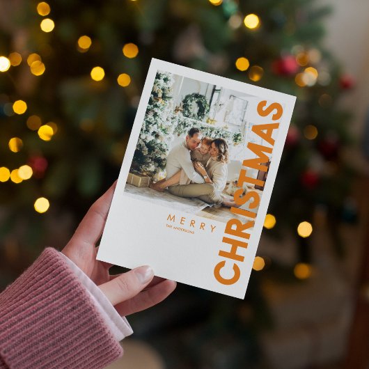 Weihnachts-Foto | Orange Frohe Weihnachten