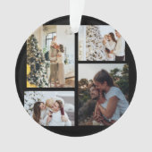 Weihnachts-Foto-Ornament, Fotocollage Weihnachten Ornament (Vorderseite)