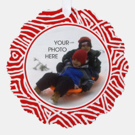 Weihnachts-Foto Ornament Karte