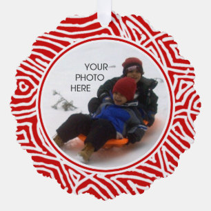 Weihnachts-Foto Ornament Karte