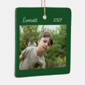 Weihnachts-Foto-Ornament Keramikornament (Rechts)