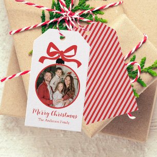 Weihnachts-Foto-Ornament Rot Geschenkanhänger