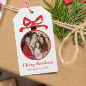 Weihnachts-Foto-Ornament Rot Geschenkanhänger