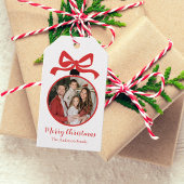 Weihnachts-Foto-Ornament Rot Geschenkanhänger