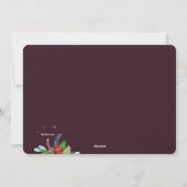 Weihnachts-Foto Oval Grußkarte Feiertagskarte (Rückseite)