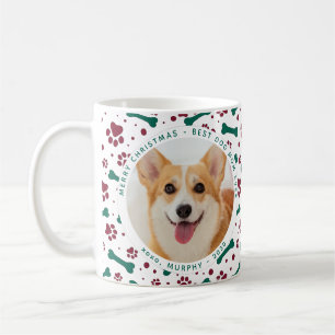 Weihnachts-Foto-Paw-Prints Hunde-Mama Kaffeetasse