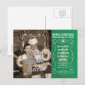 Weihnachts-Foto Postkarte (Vorne/Hinten)