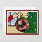 Weihnachts-Foto Postkarte (Vorne/Hinten)