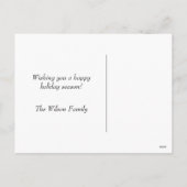 Weihnachts-Foto Postkarte (Rückseite)