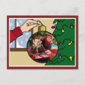 Weihnachts-Foto Postkarte (Vorderseite)