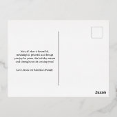 Weihnachts-Foto Postkarte, Fohlen Postkarte (Rückseite)