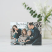 Weihnachts-Foto Postkarte - Ornamente (Stehend Vorderseite)