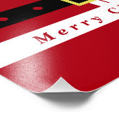 Weihnachts-Foto Print Funny Santa Claus Design Fotodruck (Ecke)