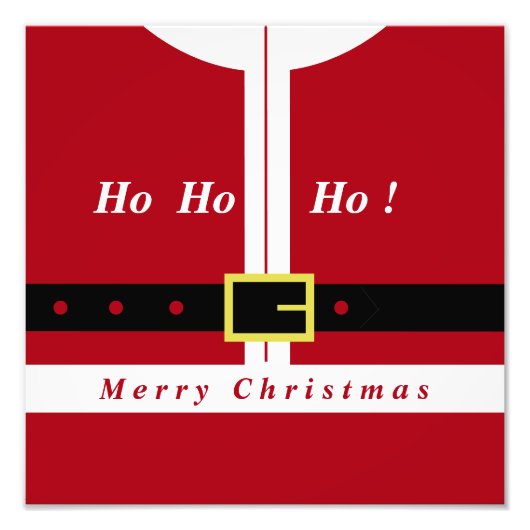 Weihnachts-Foto Print Funny Santa Claus Design Fotodruck (Vorne)