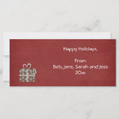 Weihnachts-Foto-Rack-Karten (Rückseite)