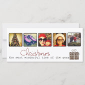 Weihnachts-Foto-Rack-Karten (Vorderseite)