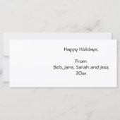 Weihnachts-Foto-Rack-Karten (Rückseite)