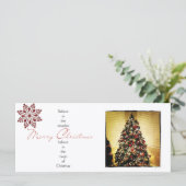 Weihnachts-Foto-Rack-Karten (Stehend Vorderseite)