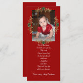 Weihnachts-Foto-Rackkarte (Vorne/Hinten)