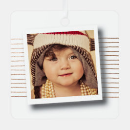 Weihnachts-Foto-Rahmen-Vorlage Ornament Aus Metall