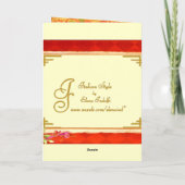 Weihnachts-Foto-Rahmenkarte Feiertagskarte (Rückseite)