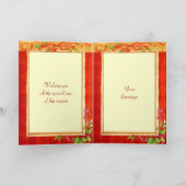 Weihnachts-Foto-Rahmenkarte Feiertagskarte (Innenseite)