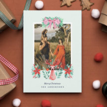 Weihnachts-Foto Rentier Blumenguss